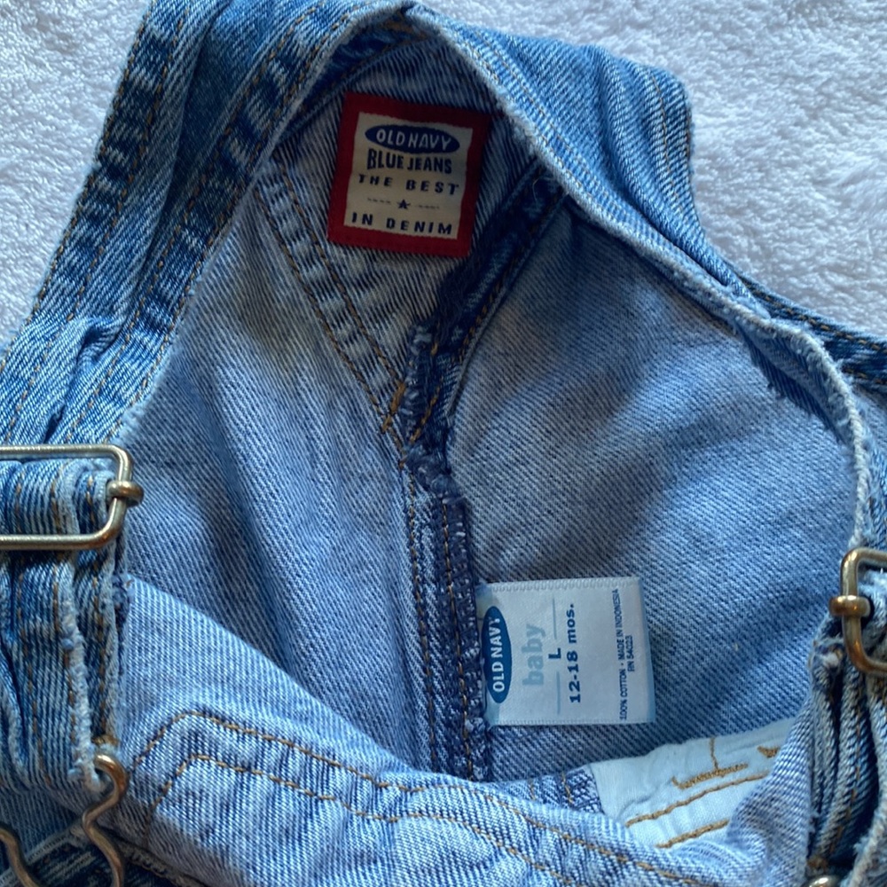 Boys: Vintage Old Navy Jean Overalls- 12-18 mos - Picture 5 of 5